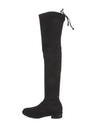 Pre-owned Stuart Weitzman Suede Boots In Black