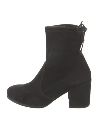 Pre-owned Stuart Weitzman Suede Boots In Black