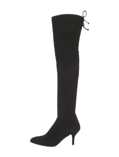 Pre-owned Stuart Weitzman Suede Boots In Black