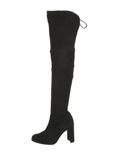 Pre-owned Stuart Weitzman Suede Boots In Black