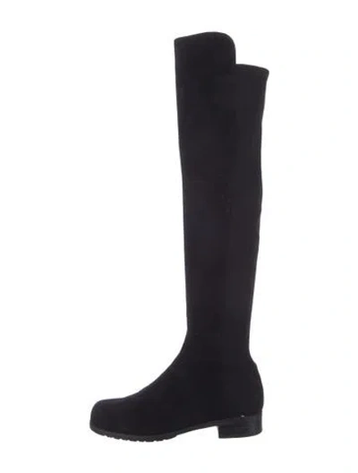 Pre-owned Stuart Weitzman Suede Boots In Black