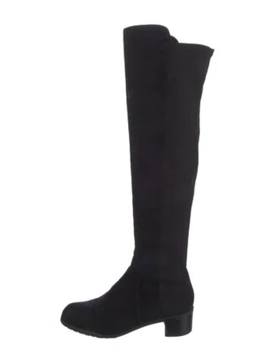 Pre-owned Stuart Weitzman Suede Boots In Black