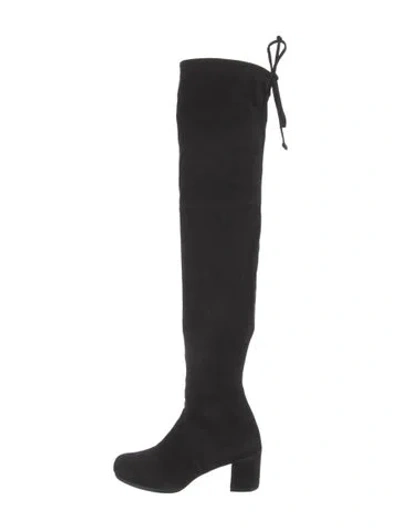 Pre-owned Stuart Weitzman Suede Boots In Black