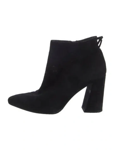 Pre-owned Stuart Weitzman Suede Boots In Black