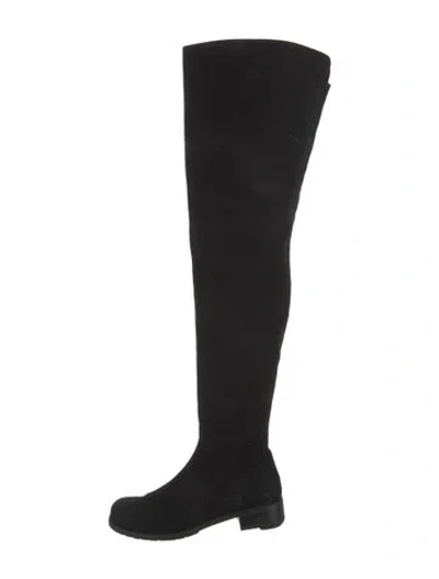 Pre-owned Stuart Weitzman Suede Boots In Black