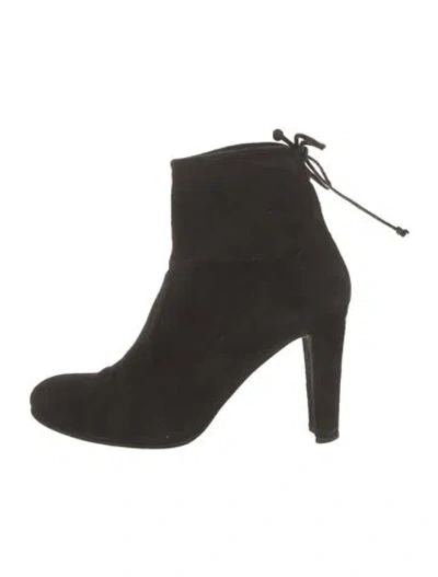Pre-owned Stuart Weitzman Suede Boots In Black
