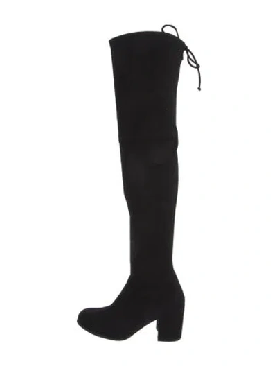 Pre-owned Stuart Weitzman Suede Boots In Black