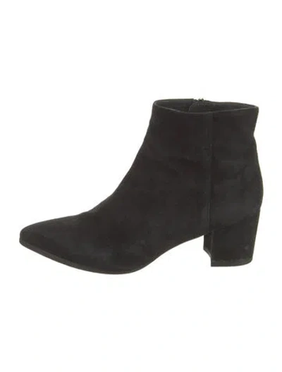 Pre-owned Stuart Weitzman Suede Boots In Black