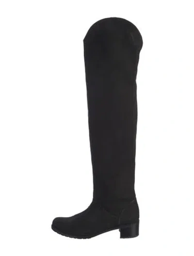 Pre-owned Stuart Weitzman Suede Boots In Black