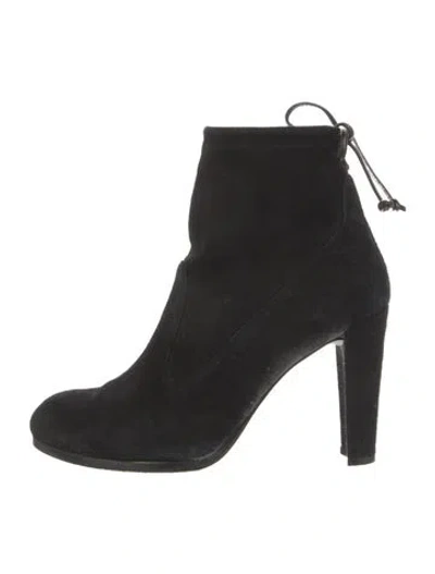 Pre-owned Stuart Weitzman Suede Boots In Black