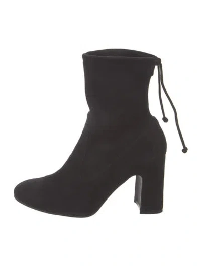Pre-owned Stuart Weitzman Suede Boots In Black