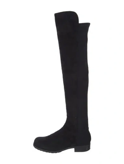 Pre-owned Stuart Weitzman Suede Boots In Black