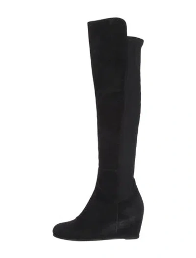 Pre-owned Stuart Weitzman Suede Boots In Black