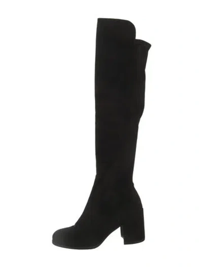 Pre-owned Stuart Weitzman Suede Boots In Black