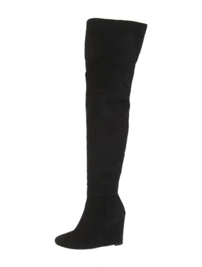 Pre-owned Stuart Weitzman Suede Boots In Black