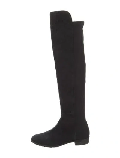 Pre-owned Stuart Weitzman Suede Boots In Black