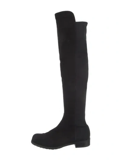 Pre-owned Stuart Weitzman Suede Boots In Black