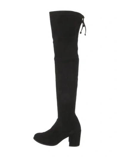 Pre-owned Stuart Weitzman Suede Boots In Black