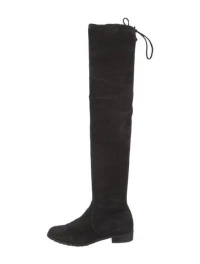 Pre-owned Stuart Weitzman Suede Boots In Black