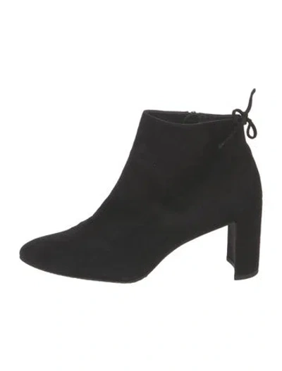 Pre-owned Stuart Weitzman Suede Boots In Black