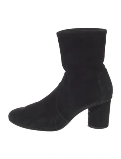 Pre-owned Stuart Weitzman Suede Boots In Black