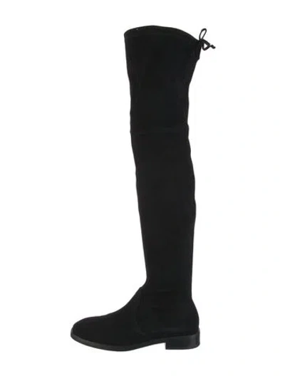 Pre-owned Stuart Weitzman Suede Boots In Black