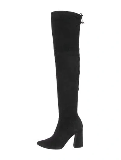 Pre-owned Stuart Weitzman Suede Boots In Black