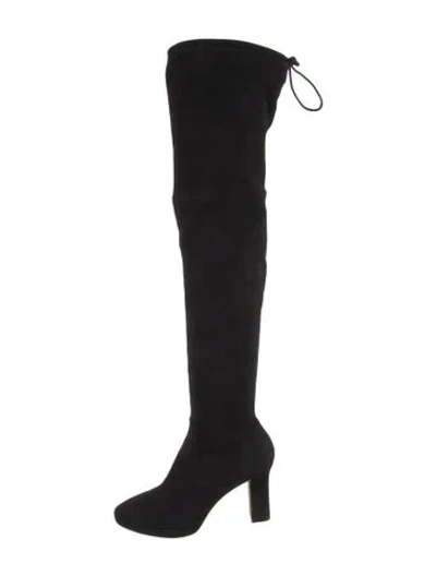 Pre-owned Stuart Weitzman Suede Boots In Black