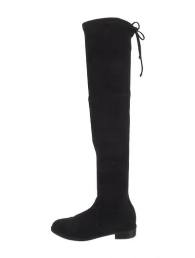 Pre-owned Stuart Weitzman Suede Boots In Black