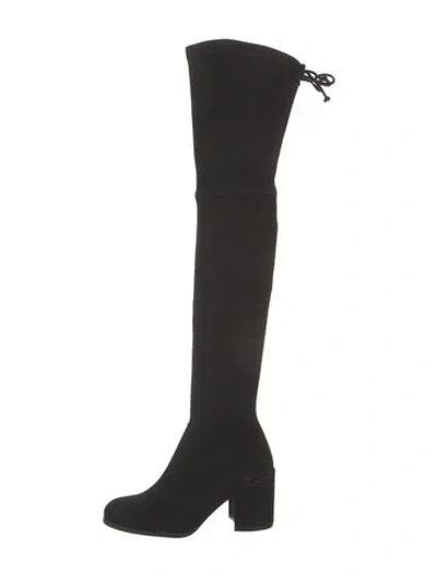 Pre-owned Stuart Weitzman Suede Boots In Black
