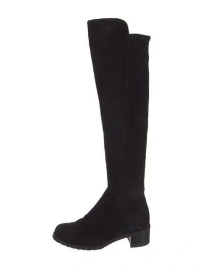 Pre-owned Stuart Weitzman Suede Boots In Black