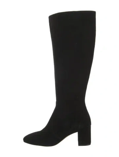 Pre-owned Stuart Weitzman Suede Boots In Black