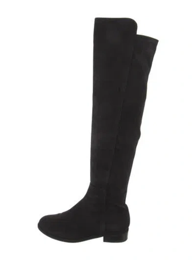 Pre-owned Stuart Weitzman Suede Boots In Black