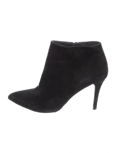 Pre-owned Stuart Weitzman Suede Boots In Black
