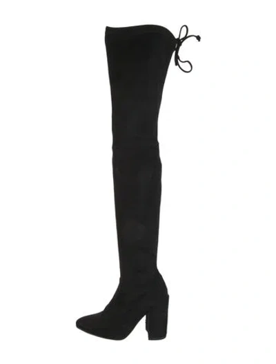 Pre-owned Stuart Weitzman Suede Boots In Black