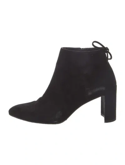Pre-owned Stuart Weitzman Suede Boots In Black