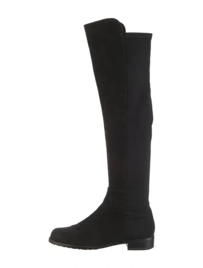Pre-owned Stuart Weitzman Suede Boots In Black