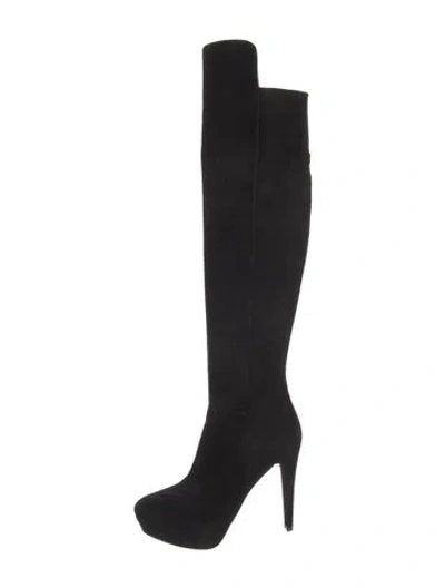 Pre-owned Stuart Weitzman Suede Boots In Black