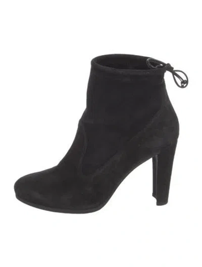 Pre-owned Stuart Weitzman Suede Boots In Black