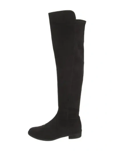 Pre-owned Stuart Weitzman Suede Boots In Black