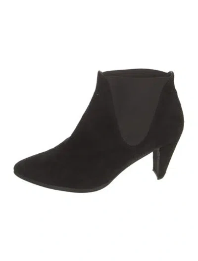 Pre-owned Stuart Weitzman Suede Boots In Black