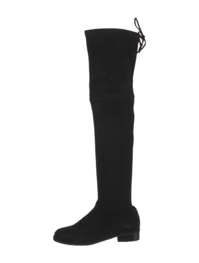 Pre-owned Stuart Weitzman Suede Boots In Black