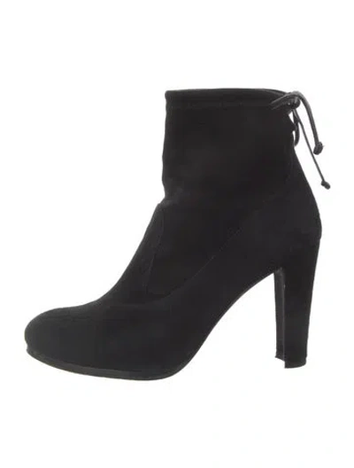 Pre-owned Stuart Weitzman Suede Boots In Black