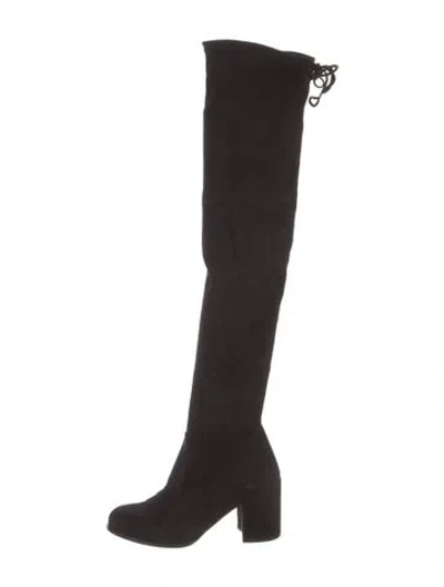 Pre-owned Stuart Weitzman Suede Boots In Black