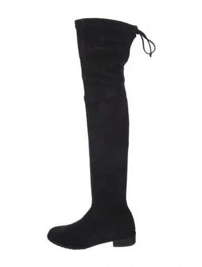 Pre-owned Stuart Weitzman Suede Boots In Black