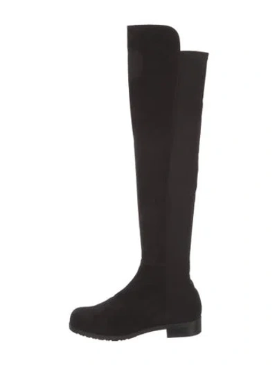 Pre-owned Stuart Weitzman Suede Boots In Black