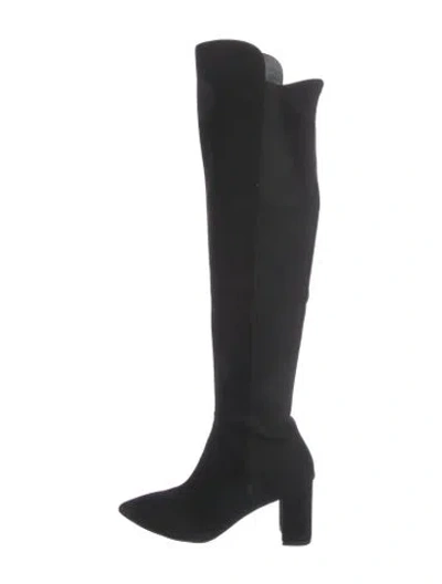 Pre-owned Stuart Weitzman Suede Boots In Black