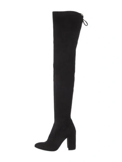 Pre-owned Stuart Weitzman Suede Boots In Black