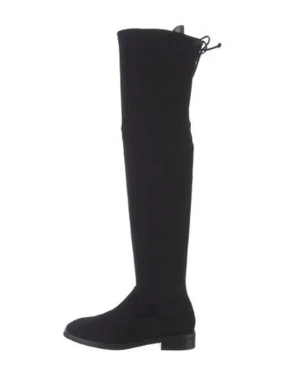 Pre-owned Stuart Weitzman Suede Boots In Black