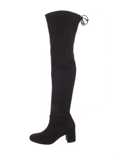 Pre-owned Stuart Weitzman Suede Boots In Black